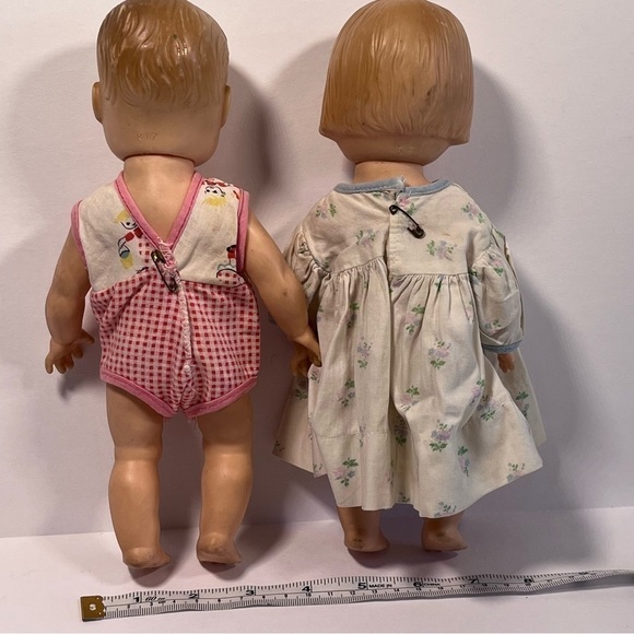 Vintage Side Glance Dolls Girl Boy 10" Dutch I Love You J’taime” doll dress - Picture 2 of 6